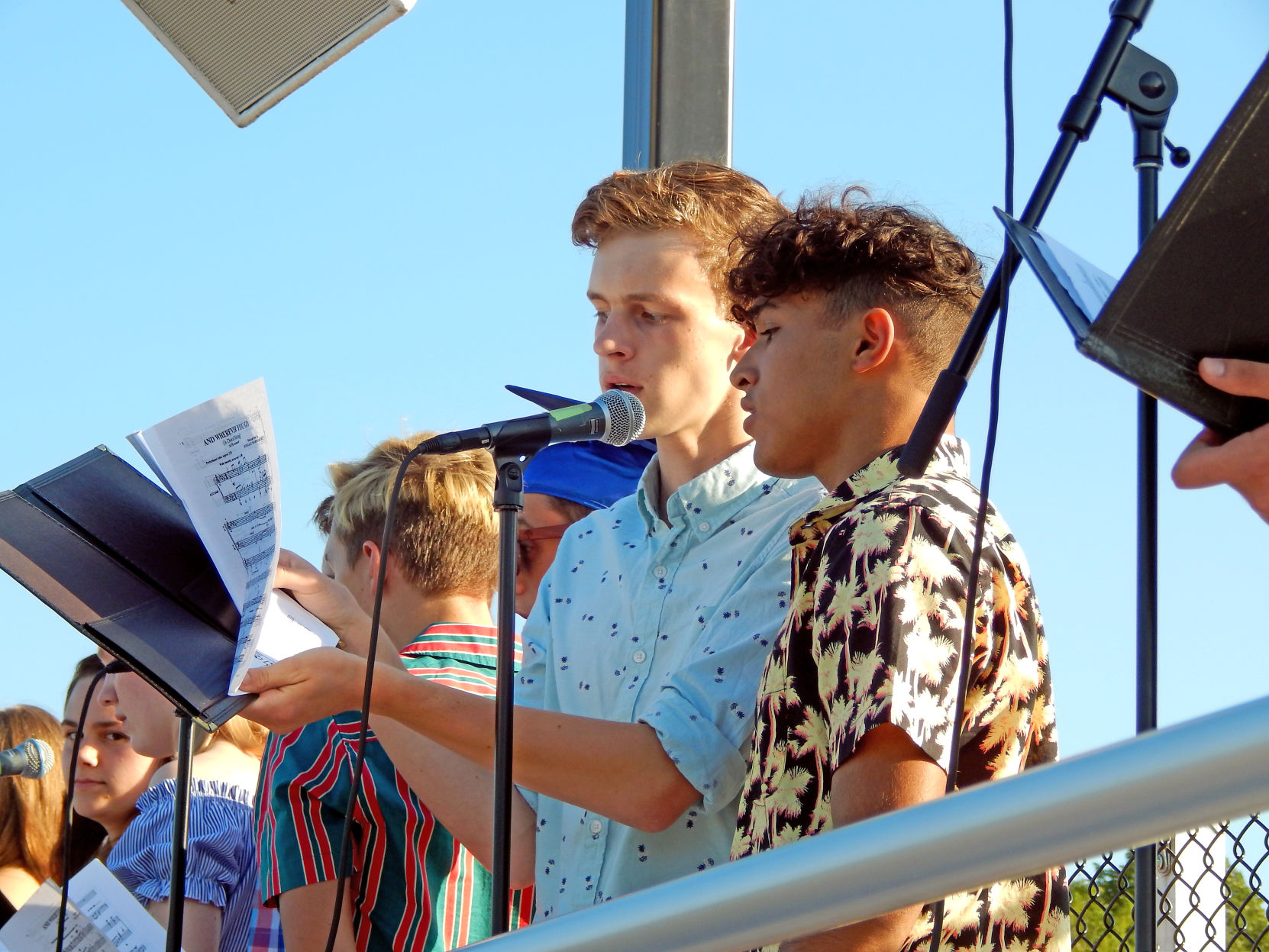 Members of the Vocal Jazz Chorus sing “And Wherever You Go,” by E. Wagner.